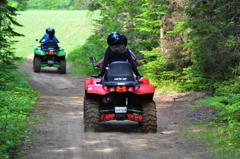 15 min. Tadoussac : Guided ATV tour excursion - How the Route Works: Forest Trails, Hills, and a Fjord Viewpoint Stop