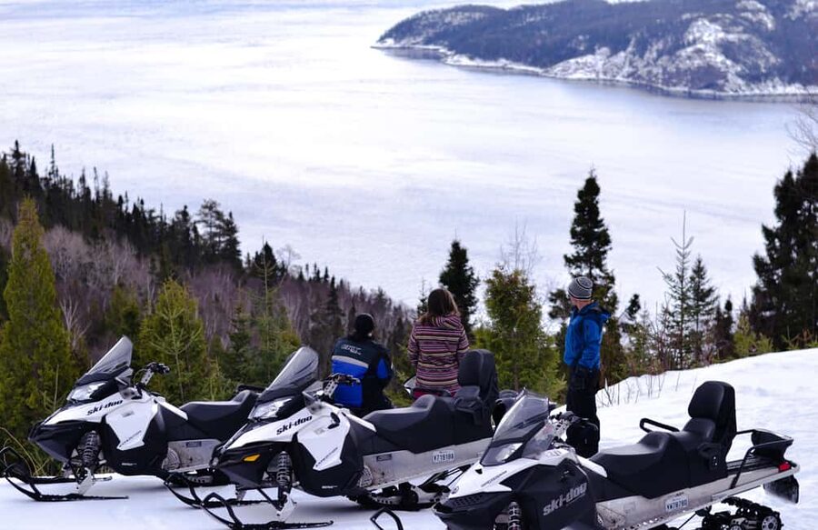 15 min. Tadoussac: Snowmobile Expedition in Saguenay Fjord - Meeting Point Timing, License Rules, and the Pre-Auth Hold