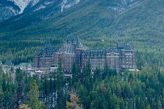 2 Day Banff Lake Louise Johnston Canyon Gondola Cave Basin tour - Banff town viewpoints: Surprise Corner and the Bow Falls revisit