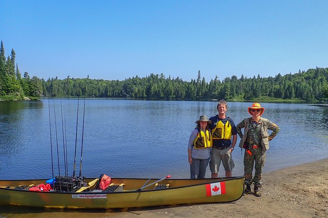 3 Hour Algonquin Park Bass & Trout Fishing (private- price is for 1 or 2 people) - Canoe setup with a 3hp Torqeedo motor and sonar help