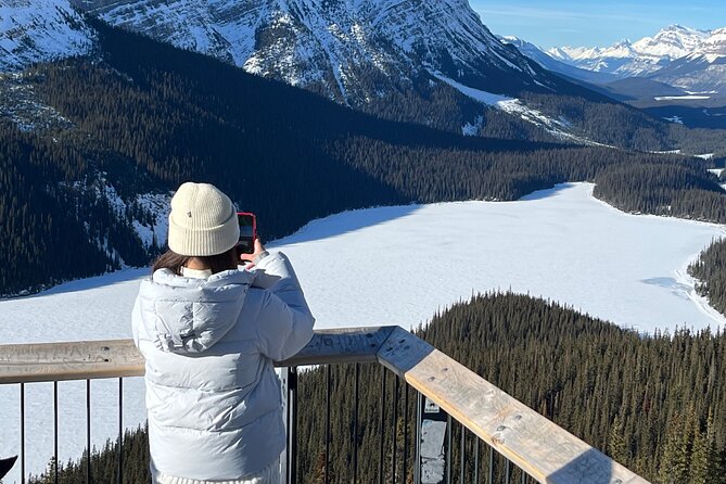 Abraham Ice Bubble/Sunwapta Falls,Snowshoeing,Icefield, Bow&Peyto - Bow Lake and Peyto Lake: Short Stops, Big Color