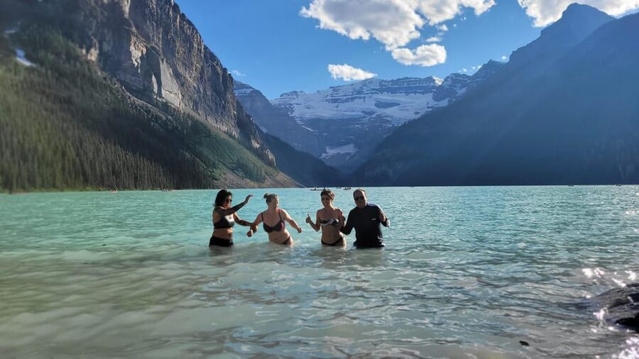 Airport Pickup & Private Tour from Calgary to The Rockies! - Two Jack Lake: where the scenery changes from town to wild