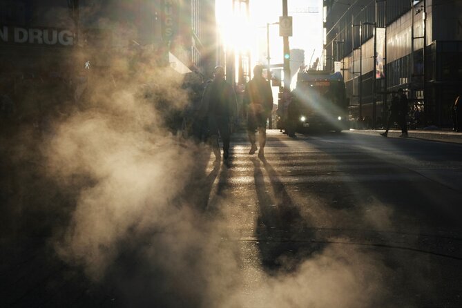 Art of Street Photography Guided Walk - Stop 1 in Downtown Vancouver: light, shadow, silhouettes, reflections