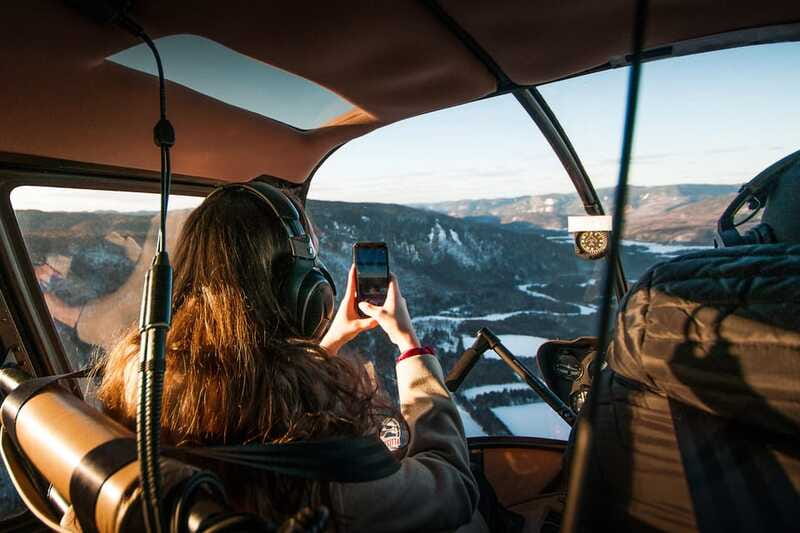 Attitude-Helicopter: Helicopter tour of Quebec City - Montmorency Falls: the aerial angle that changes the scale