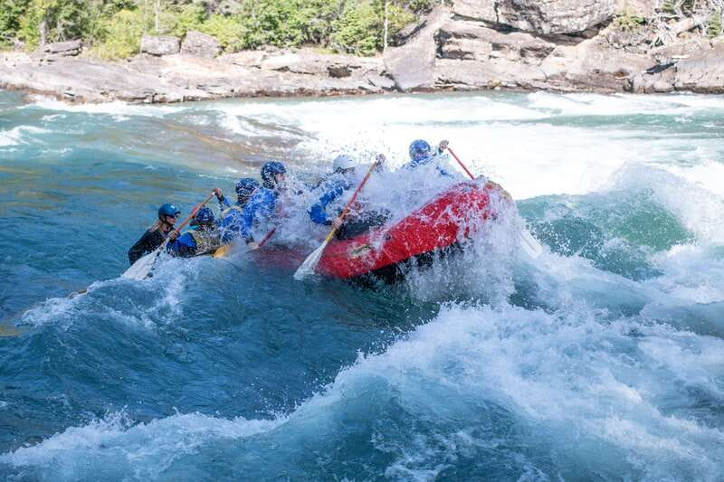Banff: Horseshoe Canyon Whitewater Rafting Tour - Horseshoe Canyon rapids: big waves, hard hits, and glacial power