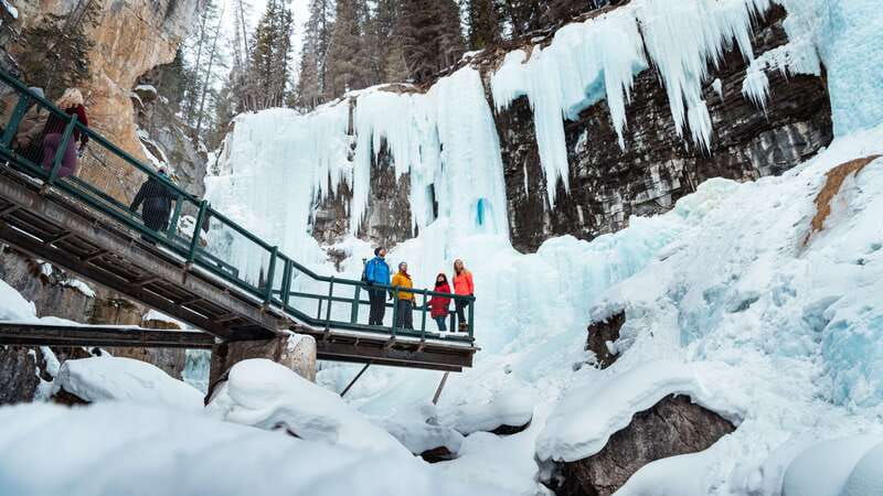 Banff: Morning or Afternoon Johnston Canyon Icewalk - The main hike up Johnston Canyon to Upper Falls