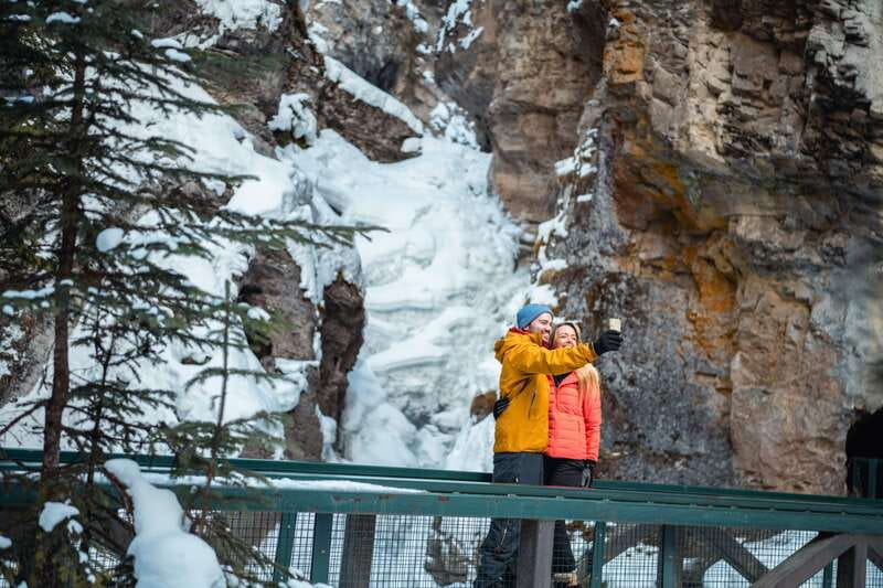 Banff: Morning or Afternoon Johnston Canyon Icewalk - Lower Falls and the option to see the cave feature