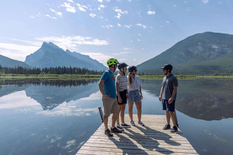 Banff: Mountain Lakeside Guided E-Bike Tour - Minnewanka loop road and Bankhead, where the past still shows up