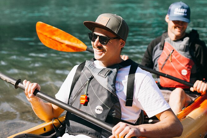 Banff National Park- Double Kayak Experience - Double kayak setup, fitness needs, and the beginner reality