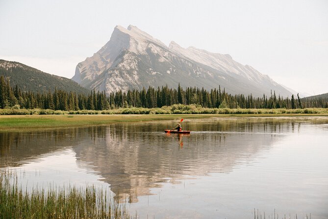 Banff National Park- Double Kayak Experience - Bow River paddling, turquoise water and practical skills