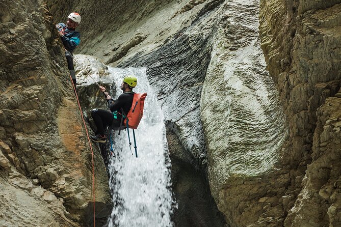 Beartooth Canyon- Half Day Canyoning Tour - Golden, BC - The rappelling workshop: where confidence is built