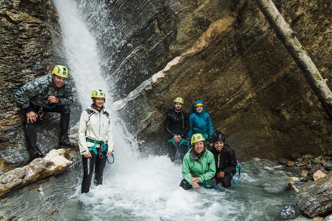 Beartooth Canyon- Half Day Canyoning Tour - Golden, BC - Zipline into the canyon: the first big adrenaline moment