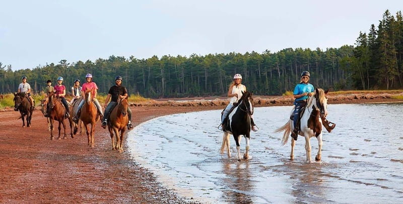 Brudenell: Family-Friendly Horse Ride goes on the Beach - Where the ride starts at Rodd Brudenell River Resort