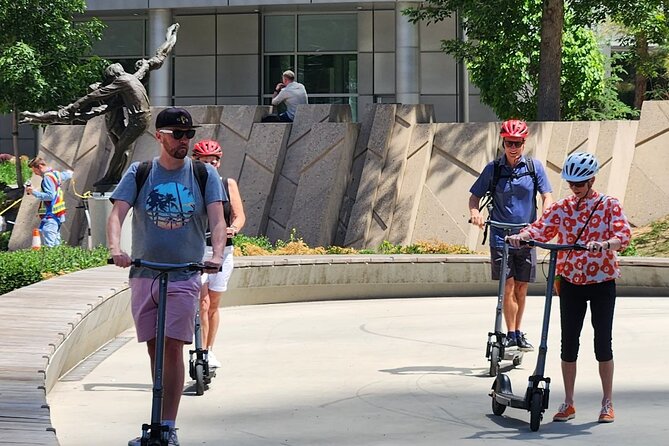 Calgary City Highlights 2 Hour E-Scooter Tour - Prince’s Island Park: river views, wildlife photos, and seasonal music