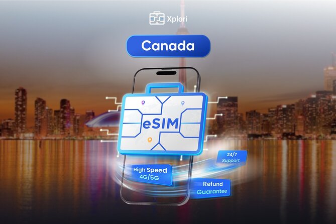 Canada eSIM | 3-30 days | Daily data | QR code - Canada eSIM from Xplori: what it is, and why it is useful in Toronto