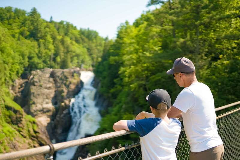 Canyon Sainte-Anne: Park Admission Ticket - Canyon Sainte-Anne’s big draw: a waterfall built for walkways