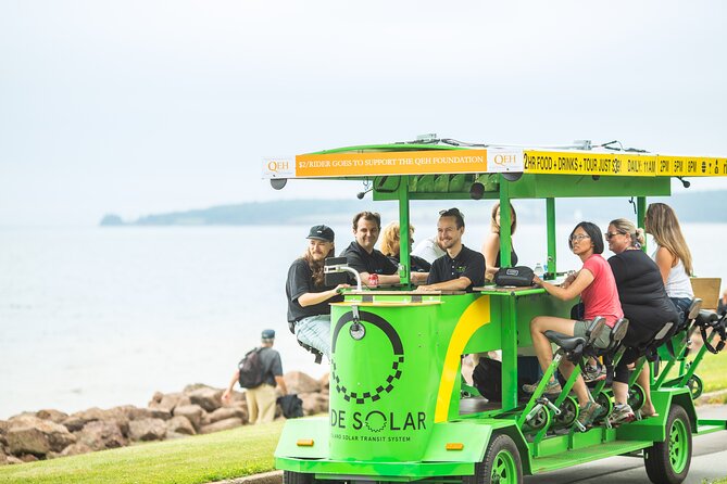 Charlottetown waterfront SOLAR PartyBike food & drink experience! - Timing and What 2 Hours 30 Minutes Really Feels Like