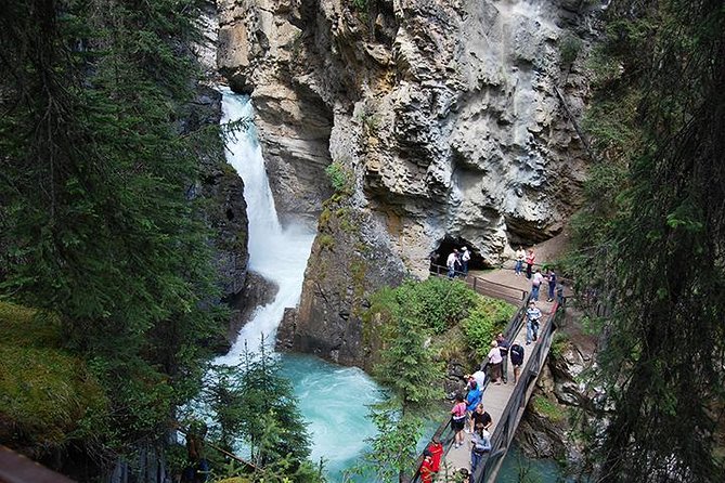 Circle West - Canadian Rockies Round Trip Bus Tour From Vancouver - Day 2: Maligne Canyon to Jasper, then falls, glacier walk, and Peyto Lake