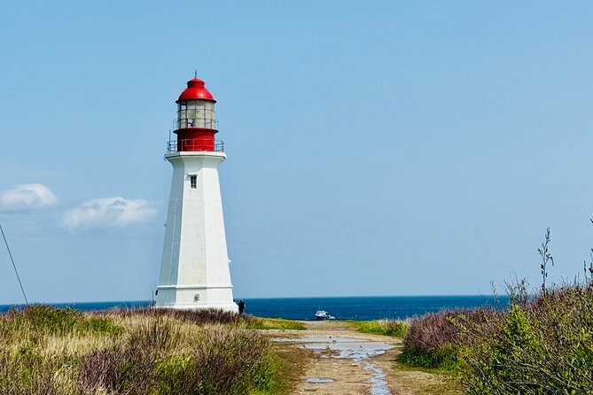 City Sights and Shoreline Tour - The wartime defense post stop and the lighthouse photo moment