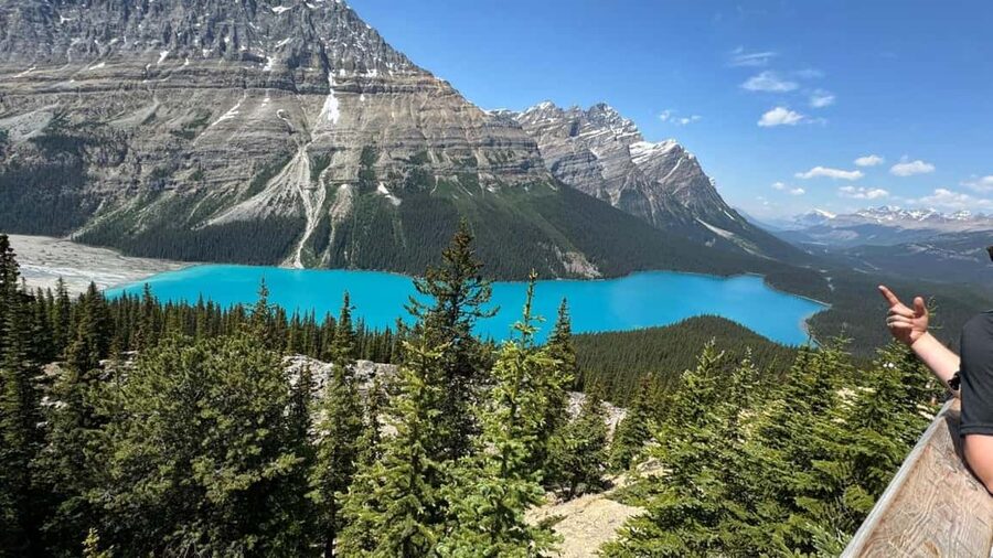 Columbia Icefield, Skywalk, Crowfoot Glacier, and Lakes Tour - Crowfoot Glacier Viewpoint and the Icefields Parkway Stretch