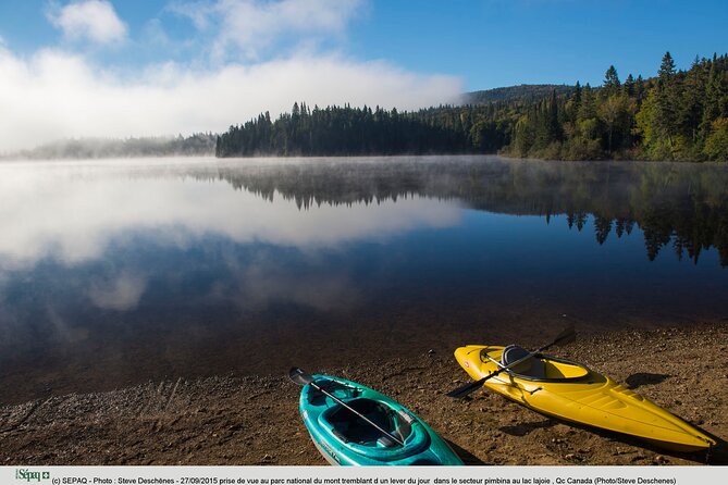 Day at Mont-Tremblant National Park - Envol hiking trail: the view moment without the marathon