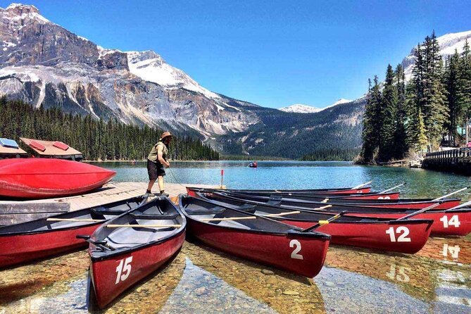 Day Trip: Lake Louise, Moraine Lake, Emerald Lake, Banff - Lake Louise Village lunch and shoreline time at peak icon status