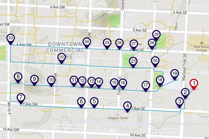 Downtown Calgary a Smartphone Audio Walking Tour - Key highlights at a glance