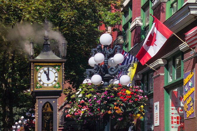 Experience Gastown Vancouver's Elite Walking Food Tour - Steam Clock and Maple Tree Square, quick stops with purpose
