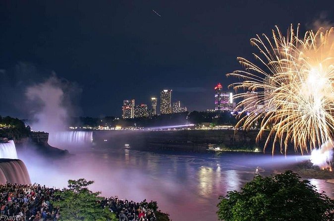 Fireworks and Falls Glow Canada Walking Tour and Skylon Tower - Fireworks viewing: how the guide helps you land the best spot
