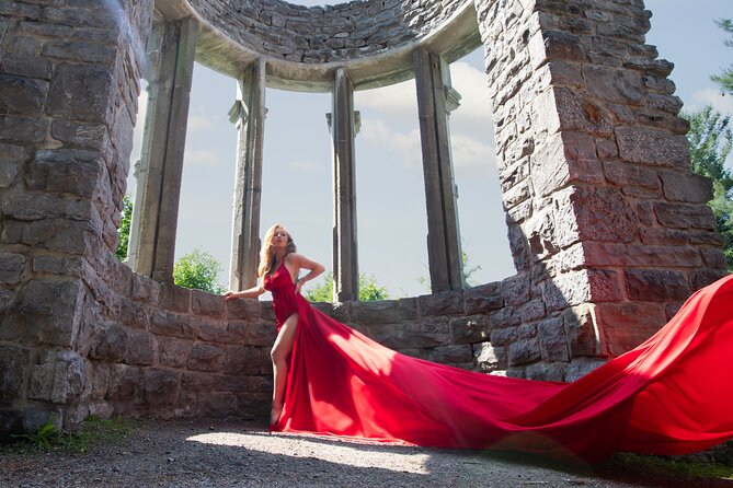 Flying Dress Photoshoot Experience in Ottawa - Booking Your Dress Color and Ottawa Location