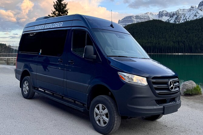 From Banff: Hassle-free Private Transfer to Calgary YYC Airport - The ride experience, Tesla EV or Sprinter van comfort