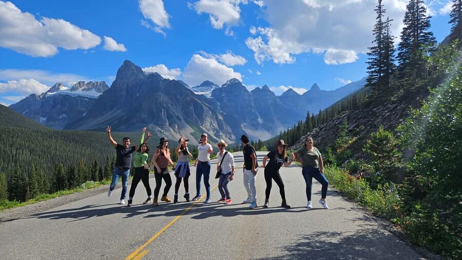 From Calgary/Canmore: Banff National Park Premium Day Trip - Bow Falls: the spot where sound and spray do the work