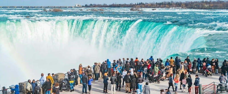 From Niagara Falls Canada Tour Boat, Lunch, Journey, Skylon - Skylon Tower ride (about 50 minutes): see Niagara as a pattern
