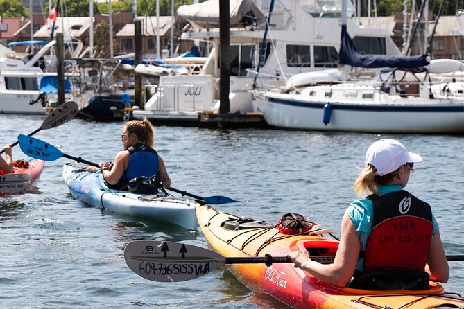 Granville Island Vancouver Kayak Tour with Coffee & Snacks (3hrs) - Science World to English Bay Beach: from landmarks to a real break