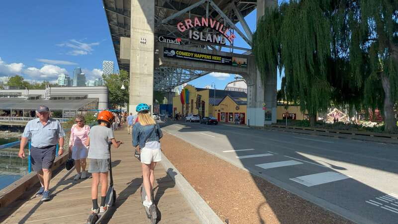 Great Vancouver EUC & E-scooters loop tour - Granville Island Public Market: Lunch That Doesn’t Stall the Day