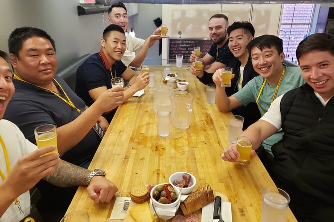Guided Happy Hour Brew Tour in Montreal with Dinner - Microbrasserie 4 Origines: Your 45-Minute Beer Flight Classroom