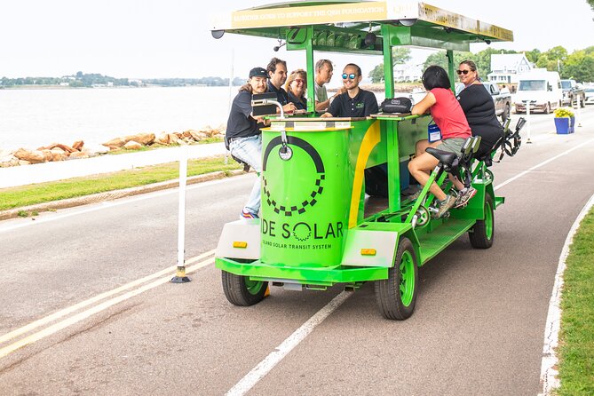 Halifax waterfront SOLAR Party Bike food & drink experience! - How the solar-powered pedal bus makes Halifax feel like a show