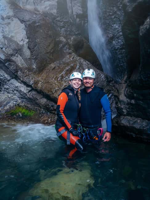 Heart Creek Canyoning tour - Beginner friendly - Near Banff - The 18-meter waterfall finale, plus slides and the return hike