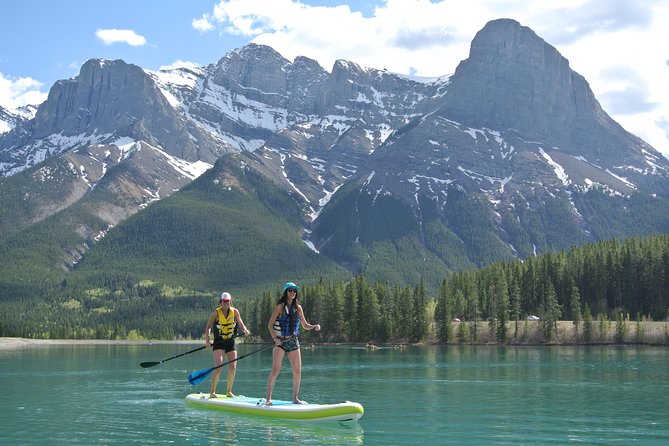Intro to Stand Up Paddleboarding, Banff National Park - Small group SUP in Banff: why the cap matters