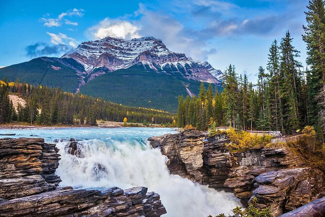 Jasper and Columbia Skywalk Icefield Parkway Private Day Tour - Athabasca Falls and Sunwapta Falls: Water power for a breather