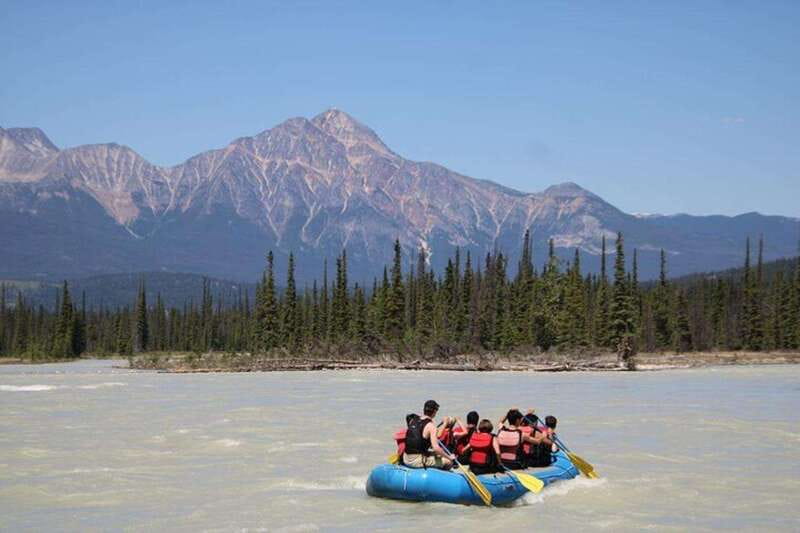 Jasper: Athabasca River Mile 5 Whitewater Rafting Tour - The first 10 minutes: calm water that earns you the right to get rowdy later