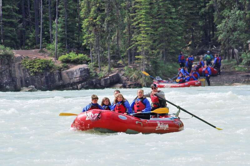 Jasper: Canyon Run Family Whitewater Rafting - The Athabasca Canyon ride: 1.5 hours, 8 to 9 rapid sections, and real mountain scale