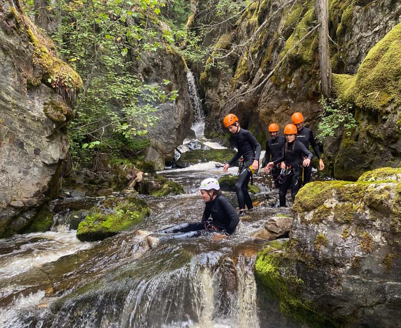 Kelowna: Adrenaline Canyoning Tour - What each part of the canyon run feels like