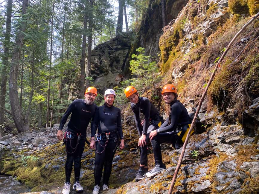 Kelowna: Adrenaline Canyoning Tour - The final hike back: wet boots, tired legs, good stories
