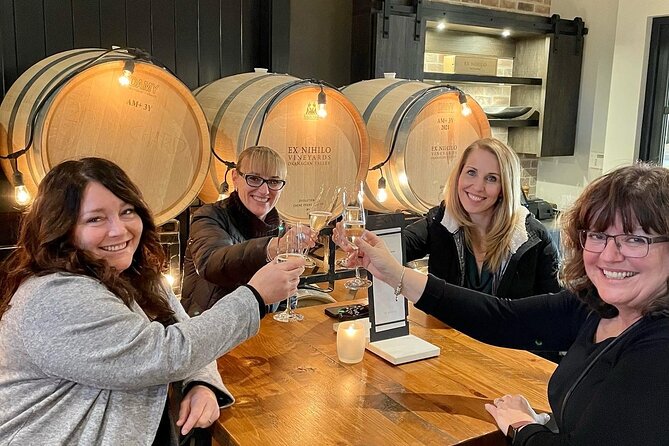 Kelowna Mystery Full Day Guided Wine Tour With 5 Wineries - Stop 1: Black Swift Vineyards and bold reds in a sleek hilltop setting
