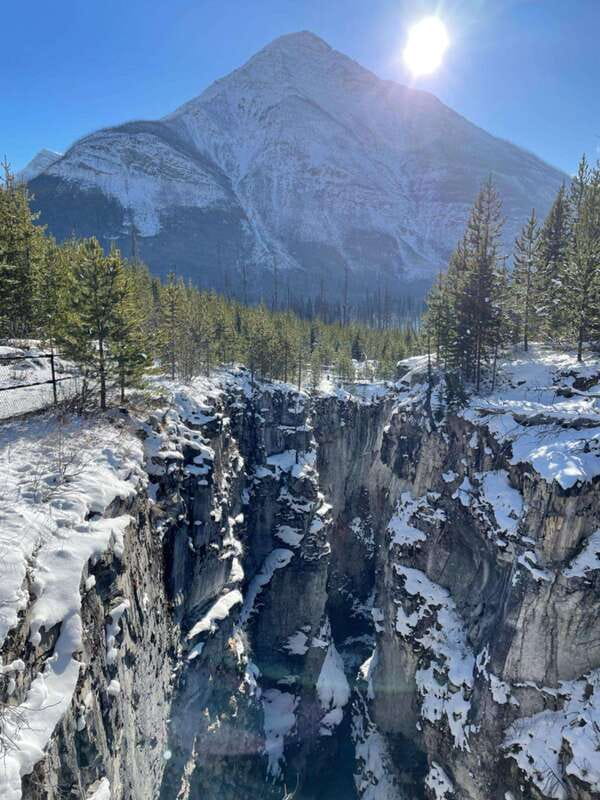 Kootenay: From Icy Mountain Rivers to Steamy Hot Springs - Marble Canyon’s ice-caved walk and 2003 wildfire scars