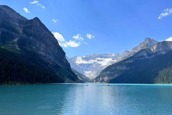 Lake Louise Moraine Lake Day Trip from Banff Calgary Canmore - Lake Louise Village lunch, shops, and refueling time