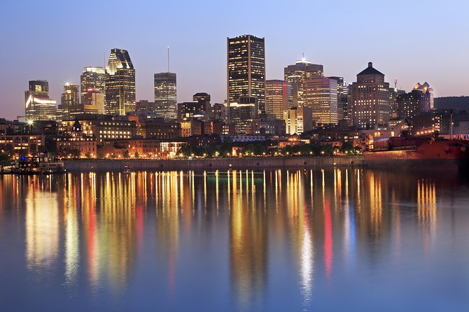 Montreal at Night Tour - Old Montreal and the Old Port Area: Notre-Dame Basilica Meets Night Lighting