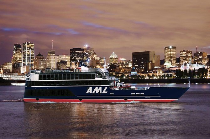 Montreal Gourmet Dinner Cruise with DJ & Dancing - Old Port to the St. Lawrence: the 7:00 pm departure