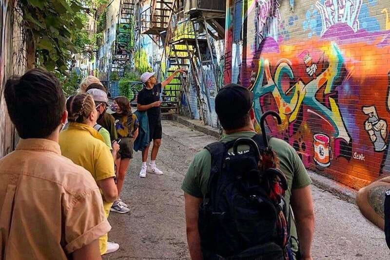 Montreal: The Original Locally Owned Street Art Walking Tour - The first stretch: a short guided warm-up with big context